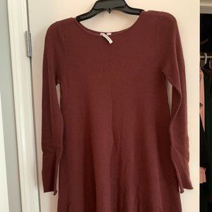 Beautiful Autumn Cashmere long-sleeve cashmere dress - bump friendly!